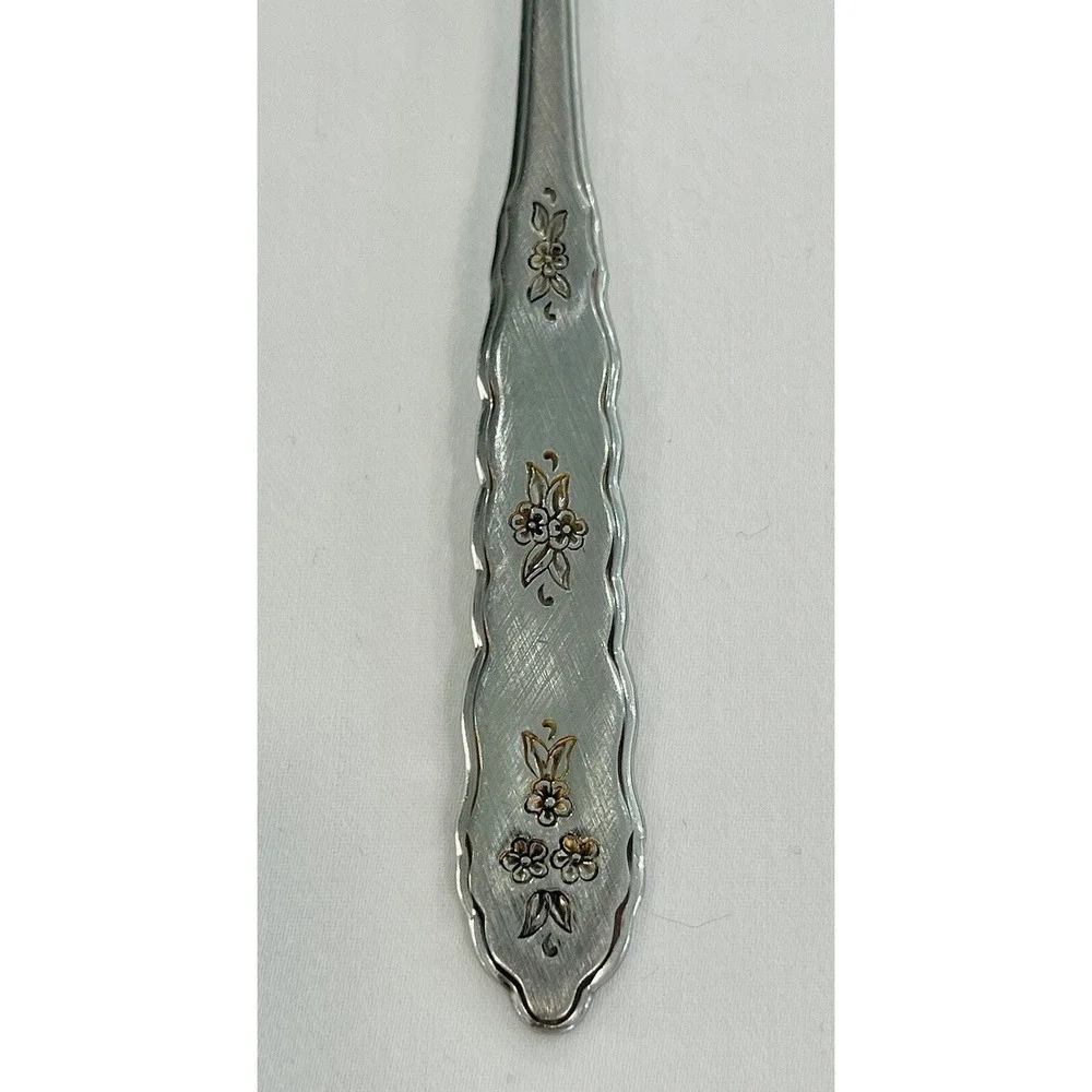 Oneida Gravy Ladle‎ FLORAL BOUQUET Stainless Distinction Silverware Flatware